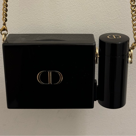 Christian Dior mini crossbody. gold chain. lipstick holder - Picture 1 of 7